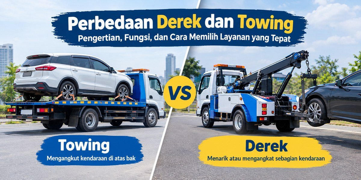 Perbedaan Derek Dan Towing Yang Perlu Diketahui